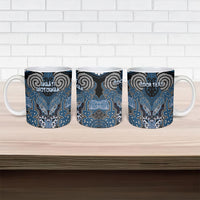 Aotearoa Iwi Ngati Mutunga Personalised Ceramic Mug Maori Kowhaiwhai Pattern