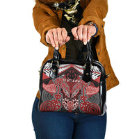 Aotearoa Iwi Te Ati Awa Shoulder Handbag Maori Kowhaiwhai Pattern