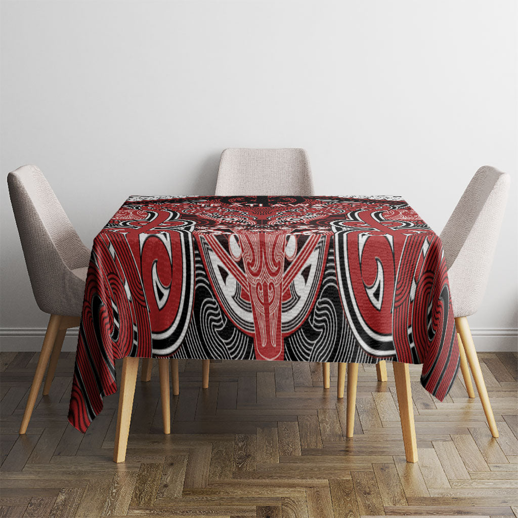 Aotearoa Iwi Te Ati Awa Tablecloth Maori Kowhaiwhai Pattern