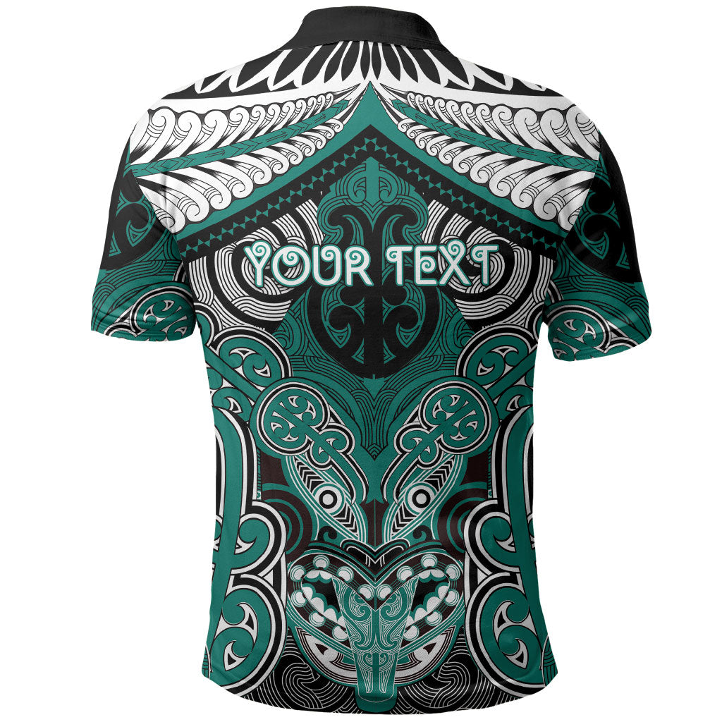 Aotearoa Iwi Ngati Maru Personalised Polo Shirt Maori Kowhaiwhai Pattern