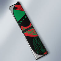 Aotearoa Iwi Ngati Hine Auto Sun Shade Maori Kowhaiwhai Pattern