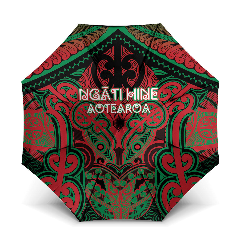 Aotearoa Iwi Ngati Hine Umbrella Maori Kowhaiwhai Pattern