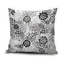 White Aloha Hawaiian Pillow Cover Monstera Hibiscus Tropical Pattern LT19 White - Polynesian Pride