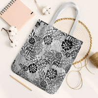 White Aloha Hawaiian Tote Bag Monstera Hibiscus Tropical Pattern LT19 White Strap One Size White - Polynesian Pride