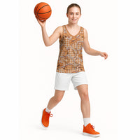Brown Hawaii Palaka Cowboy Basketball Jersey Hawaiian Paniolo Festival Spirit LT19 - Polynesian Pride