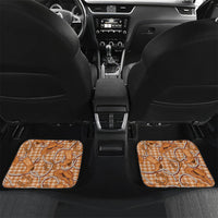 Brown Hawaii Palaka Cowboy Car Mats Hawaiian Paniolo Festival Spirit LT19 Set 2pcs - Back Brown - Polynesian Pride