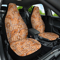 Brown Hawaii Palaka Cowboy Car Seat Cover Hawaiian Paniolo Festival Spirit LT19 One Size Brown - Polynesian Pride