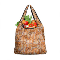 Brown Hawaii Palaka Cowboy Grocery Bag Hawaiian Paniolo Festival Spirit LT19 1-pack One Size Brown - Polynesian Pride