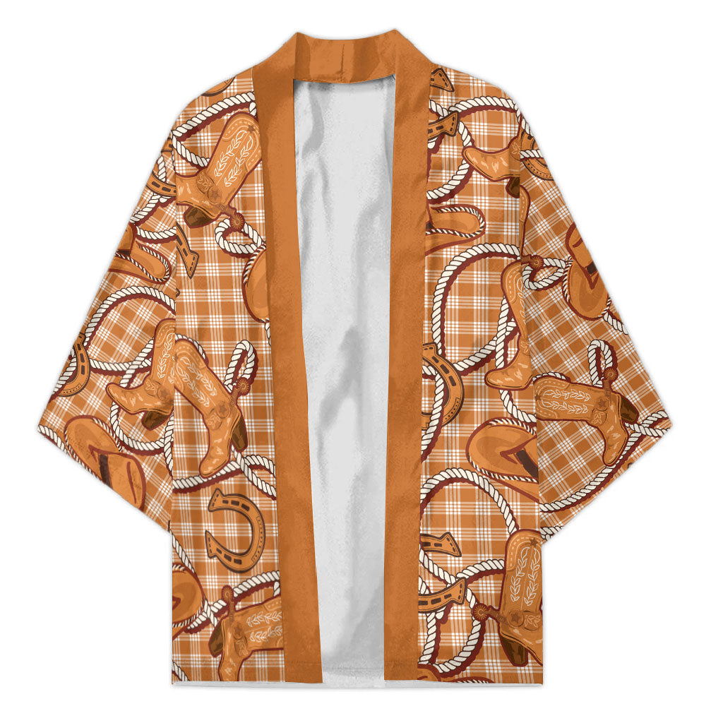 Brown Hawaii Palaka Cowboy Kimono Hawaiian Paniolo Festival Spirit