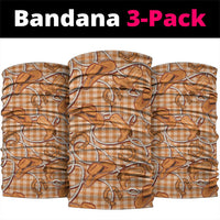 Brown Hawaii Palaka Cowboy Neck Gaiter Hawaiian Paniolo Festival Spirit LT19 package One Size: 25*50cm Brown - Polynesian Pride