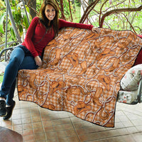 Brown Hawaii Palaka Cowboy Quilt Hawaiian Paniolo Festival Spirit LT19 - Polynesian Pride