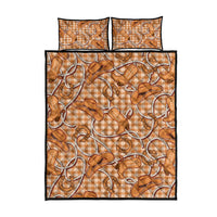 Brown Hawaii Palaka Cowboy Quilt Bed Set Hawaiian Paniolo Festival Spirit LT19 - Polynesian Pride