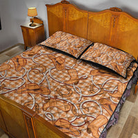 Brown Hawaii Palaka Cowboy Quilt Bed Set Hawaiian Paniolo Festival Spirit LT19 - Polynesian Pride