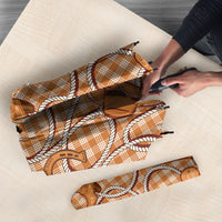 Brown Hawaii Palaka Cowboy Umbrella Hawaiian Paniolo Festival Spirit LT19 - Polynesian Pride