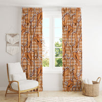 Brown Hawaii Palaka Cowboy Window Curtain Hawaiian Paniolo Festival Spirit LT19 - Polynesian Pride