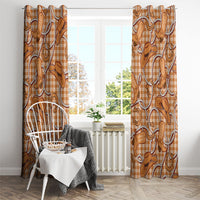Brown Hawaii Palaka Cowboy Window Curtain Hawaiian Paniolo Festival Spirit LT19 - Polynesian Pride
