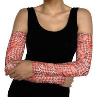Red Hawaii Palaka Cowboy Arm Sleeves Hawaiian Paniolo Festival Spirit LT19 - Polynesian Pride