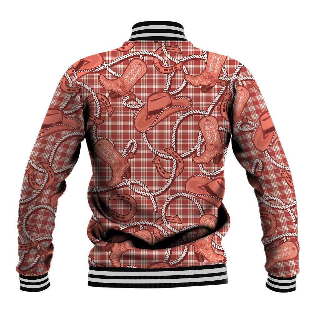 Red Hawaii Palaka Cowboy Baseball Jacket Hawaiian Paniolo Festival Spirit LT19 - Polynesian Pride