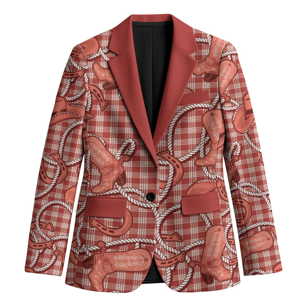 Red Hawaii Palaka Cowboy Blazer Hawaiian Paniolo Festival Spirit