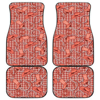 Red Hawaii Palaka Cowboy Car Mats Hawaiian Paniolo Festival Spirit LT19 - Polynesian Pride