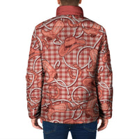 Red Hawaii Palaka Cowboy Padded Jacket Hawaiian Paniolo Festival Spirit LT19 - Polynesian Pride