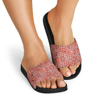 Red Hawaii Palaka Cowboy Slide Sandals Hawaiian Paniolo Festival Spirit LT19 - Polynesian Pride
