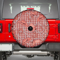 Red Hawaii Palaka Cowboy Spare Tire Cover Hawaiian Paniolo Festival Spirit LT19 - Polynesian Pride