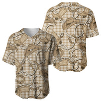 Beige Hawaii Palaka Cowboy Baseball Jersey Hawaiian Paniolo Festival Spirit LT19 - Polynesian Pride