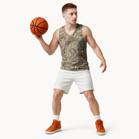 Beige Hawaii Palaka Cowboy Basketball Jersey Hawaiian Paniolo Festival Spirit LT19 - Polynesian Pride