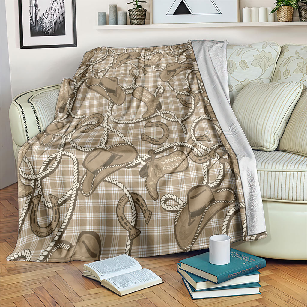 Beige Hawaii Palaka Cowboy Blanket Hawaiian Paniolo Festival Spirit LT19 Beige - Polynesian Pride