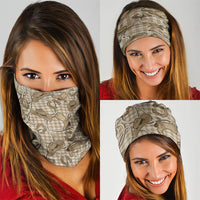 Beige Hawaii Palaka Cowboy Neck Gaiter Hawaiian Paniolo Festival Spirit LT19 - Polynesian Pride