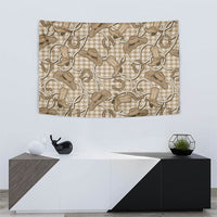 Beige Hawaii Palaka Cowboy Tapestry Hawaiian Paniolo Festival Spirit LT19 - Polynesian Pride