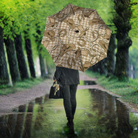 Beige Hawaii Palaka Cowboy Umbrella Hawaiian Paniolo Festival Spirit LT19 - Polynesian Pride