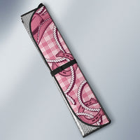 Pink Hawaii Palaka Cowboy Auto Sun Shade Hawaiian Paniolo Festival Spirit LT19 - Polynesian Pride