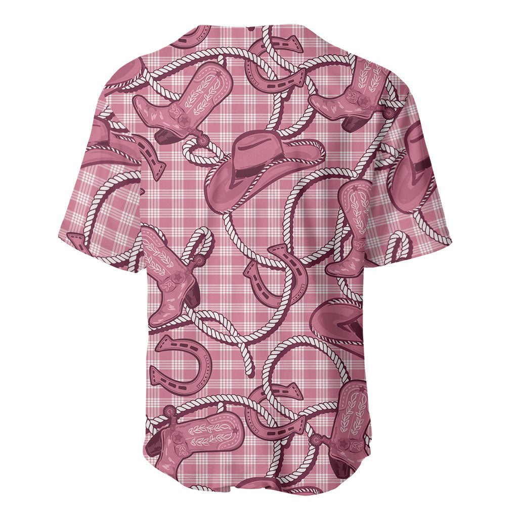 Pink Hawaii Palaka Cowboy Baseball Jersey Hawaiian Paniolo Festival Spirit LT19 - Polynesian Pride