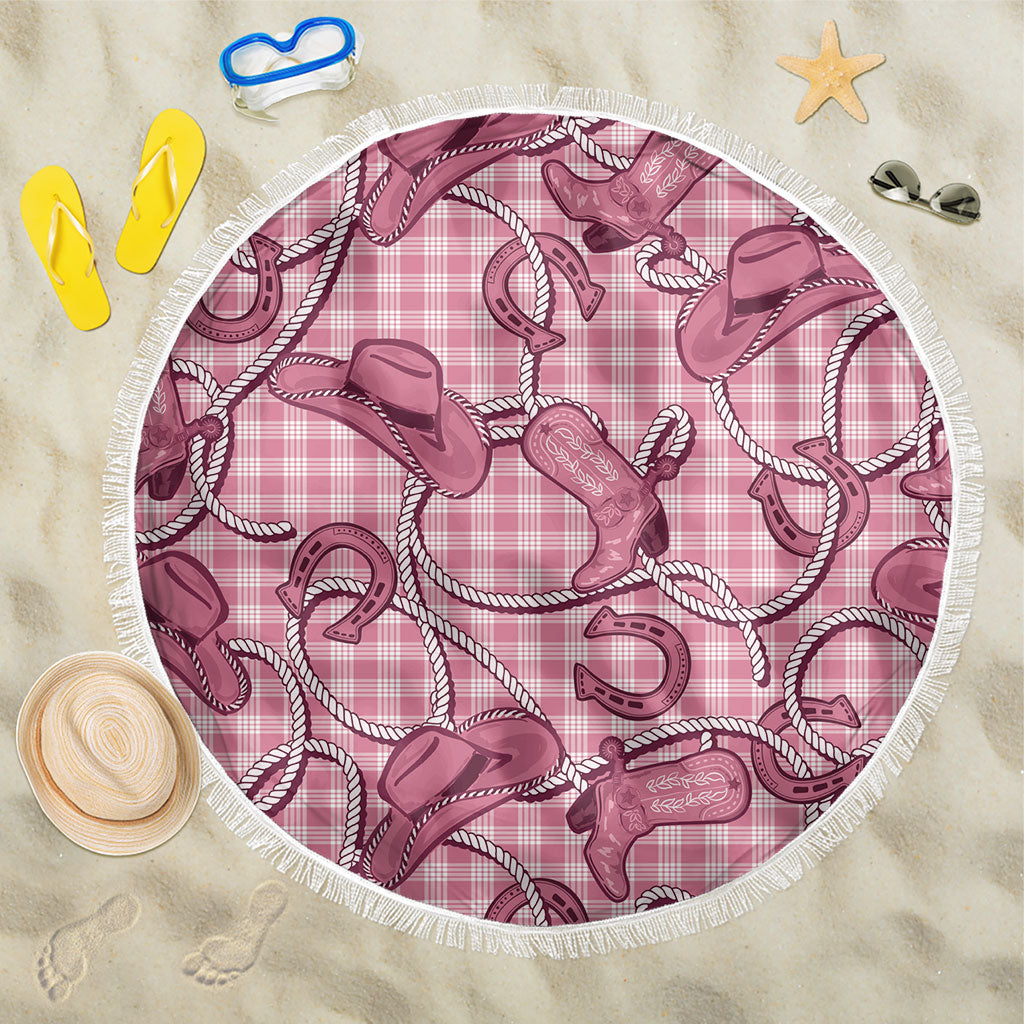 Pink Hawaii Palaka Cowboy Beach Blanket Hawaiian Paniolo Festival Spirit