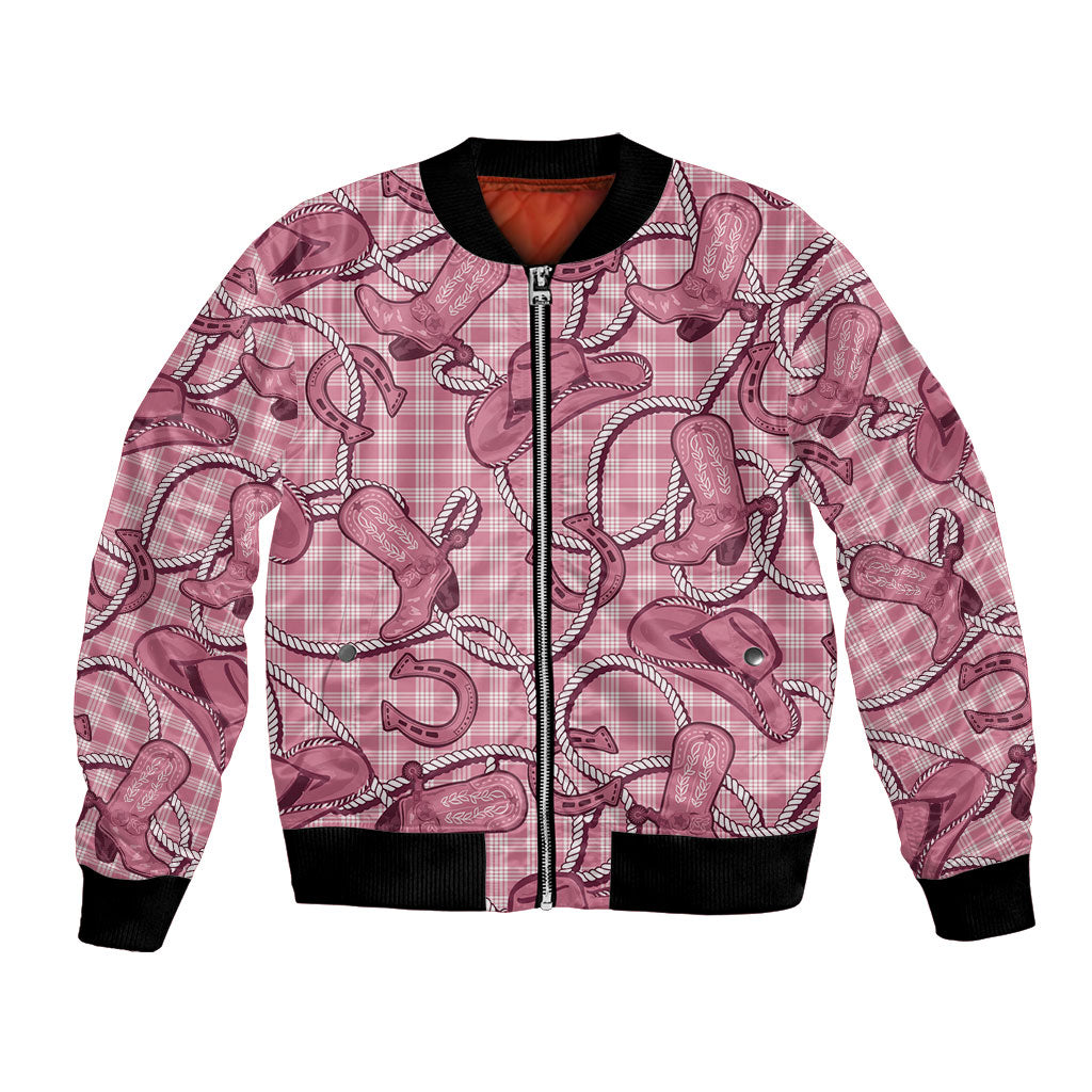 Pink Hawaii Palaka Cowboy Bomber Jacket Hawaiian Paniolo Festival Spirit