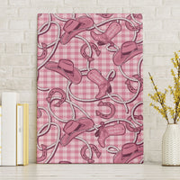 Pink Hawaii Palaka Cowboy Canvas Wall Art Hawaiian Paniolo Festival Spirit LT19 Without Frame Pink - Polynesian Pride