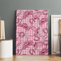 Pink Hawaii Palaka Cowboy Canvas Wall Art Hawaiian Paniolo Festival Spirit LT19 - Polynesian Pride