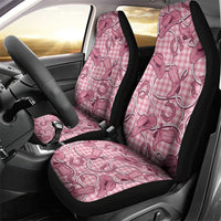 Pink Hawaii Palaka Cowboy Car Seat Cover Hawaiian Paniolo Festival Spirit LT19 - Polynesian Pride