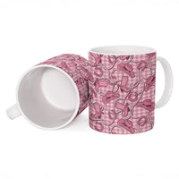 Pink Hawaii Palaka Cowboy Ceramic Mug Hawaiian Paniolo Festival Spirit LT19 - Polynesian Pride