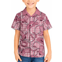 Pink Hawaii Palaka Cowboy Hawaiian Shirt Hawaiian Paniolo Festival Spirit LT19 - Polynesian Pride