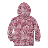 Pink Hawaii Palaka Cowboy Kid Hoodie Hawaiian Paniolo Festival Spirit LT19 - Polynesian Pride