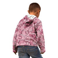 Pink Hawaii Palaka Cowboy Kid Hoodie Hawaiian Paniolo Festival Spirit LT19 - Polynesian Pride