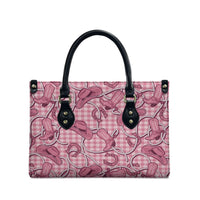 Pink Hawaii Palaka Cowboy Leather Bag Hawaiian Paniolo Festival Spirit LT19 - Polynesian Pride