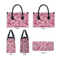 Pink Hawaii Palaka Cowboy Leather Bag Hawaiian Paniolo Festival Spirit LT19 - Polynesian Pride