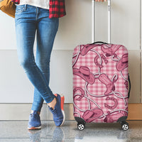 Pink Hawaii Palaka Cowboy Luggage Cover Hawaiian Paniolo Festival Spirit LT19 - Polynesian Pride
