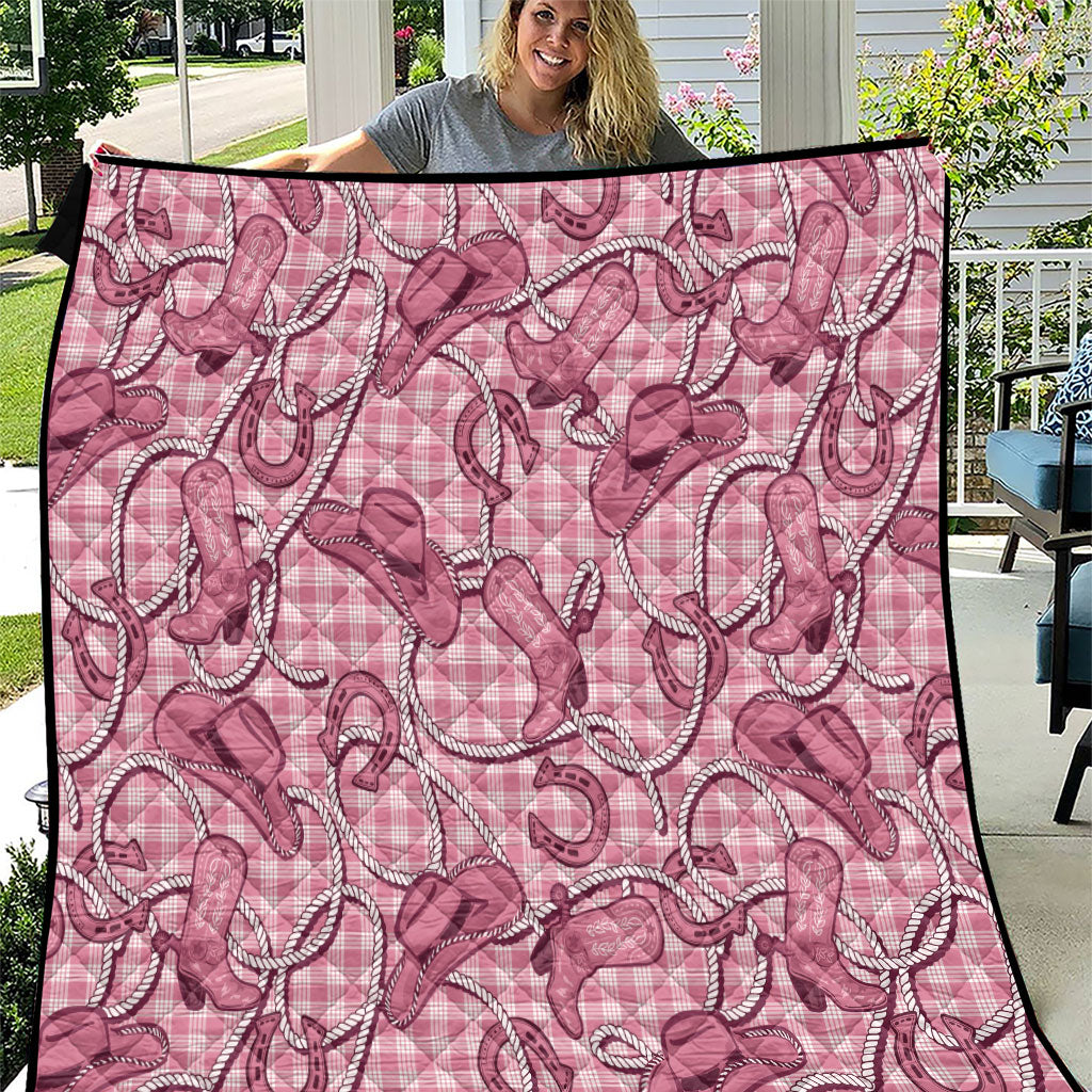 Pink Hawaii Palaka Cowboy Quilt Hawaiian Paniolo Festival Spirit