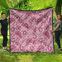 Pink Hawaii Palaka Cowboy Quilt Hawaiian Paniolo Festival Spirit LT19 - Polynesian Pride