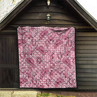 Pink Hawaii Palaka Cowboy Quilt Hawaiian Paniolo Festival Spirit LT19 - Polynesian Pride